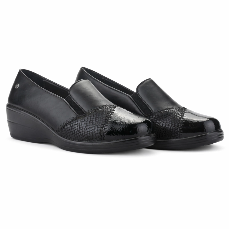 ZAPATO NEGRO MUJER CASUAL CHALADA OSNY - 5