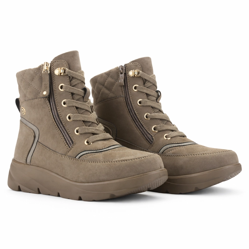 BOTIN CAFE  MUJER CASUAL CHALADA GRAMY - 5