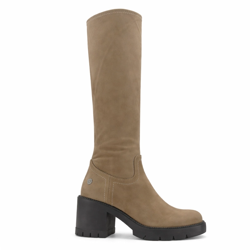 BOTA TAUPE MUJER CASUAL CHALADA MERATI - 1
