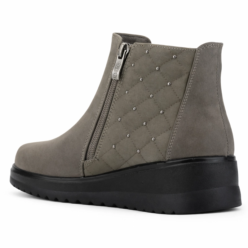 BOTIN TAUPE MUJER CASUAL CHALADA RAYO - 4