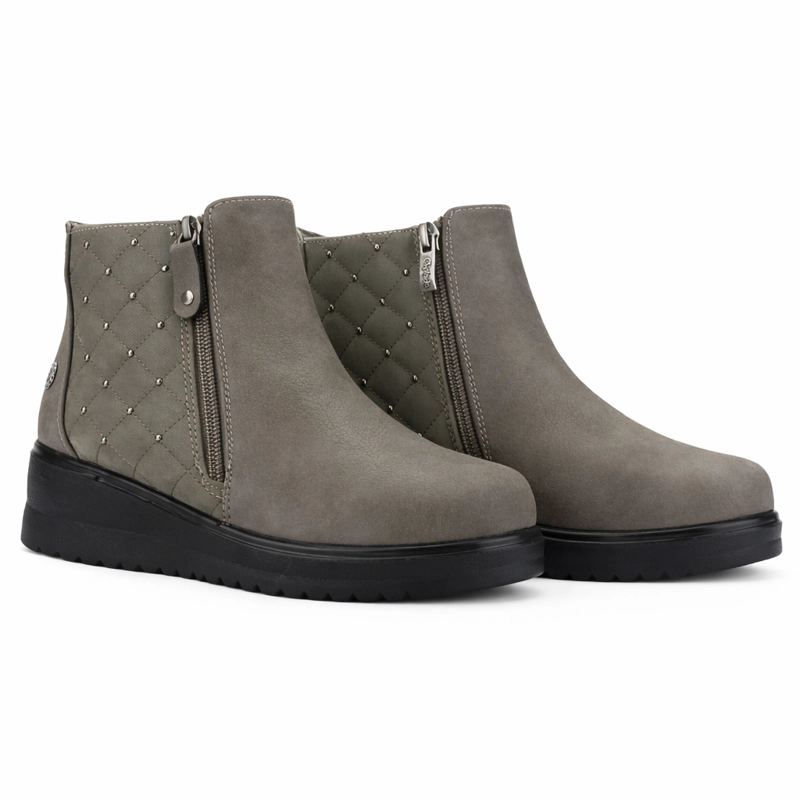 BOTIN TAUPE MUJER CASUAL CHALADA RAYO - 5