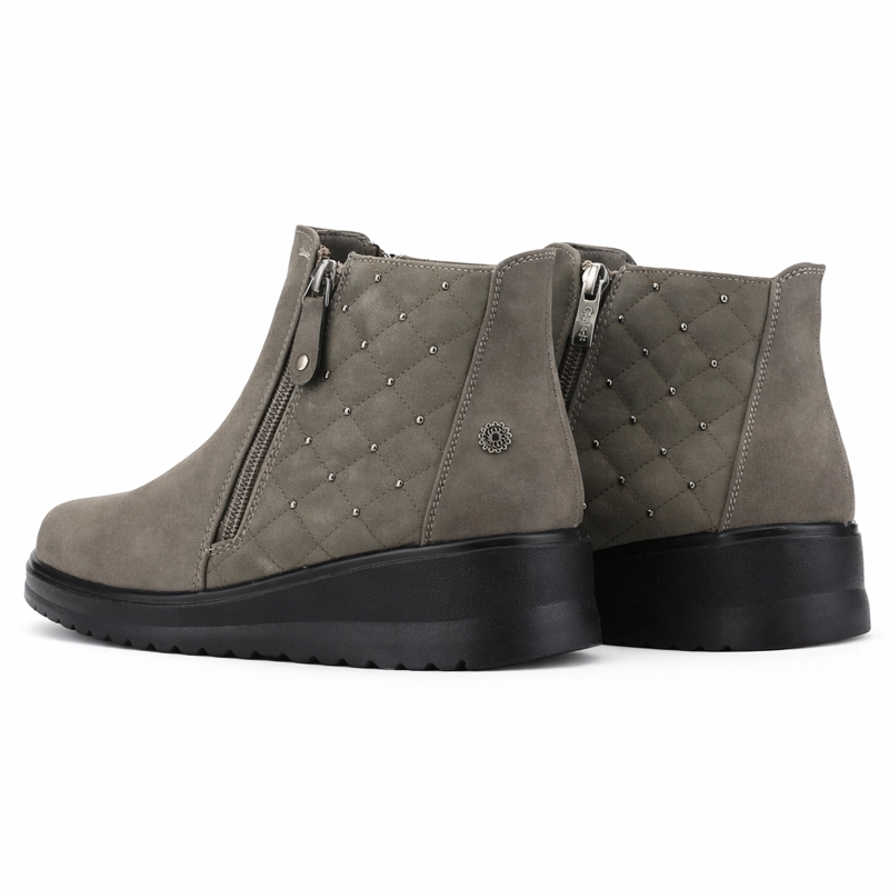 BOTIN TAUPE MUJER CASUAL CHALADA RAYO - 6