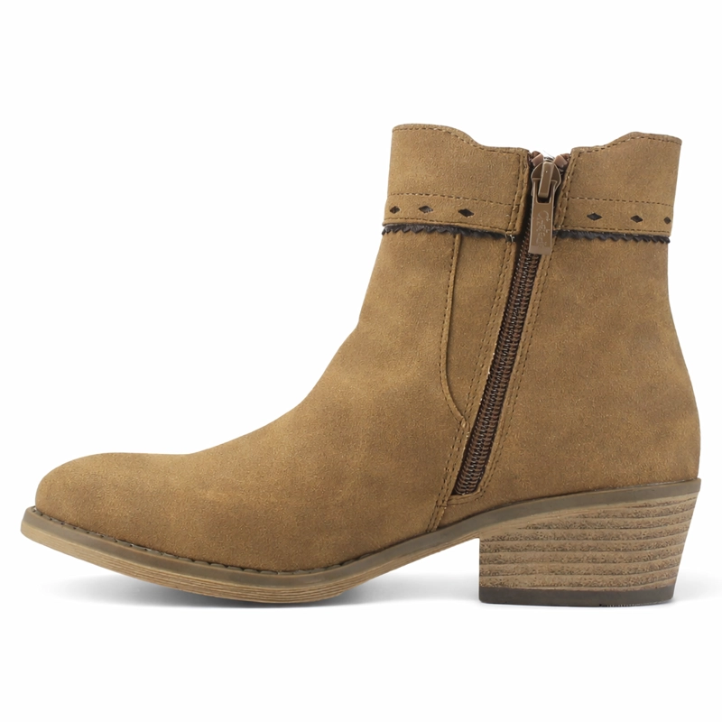 BOTA BEIGE MUJER CASUAL CHALADA CAMP - 2