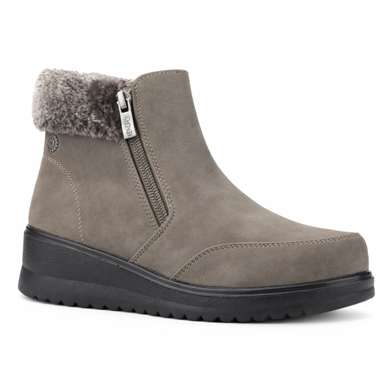 BOTIN GRIS MUJER CASUAL CHALADA RAYO - 3