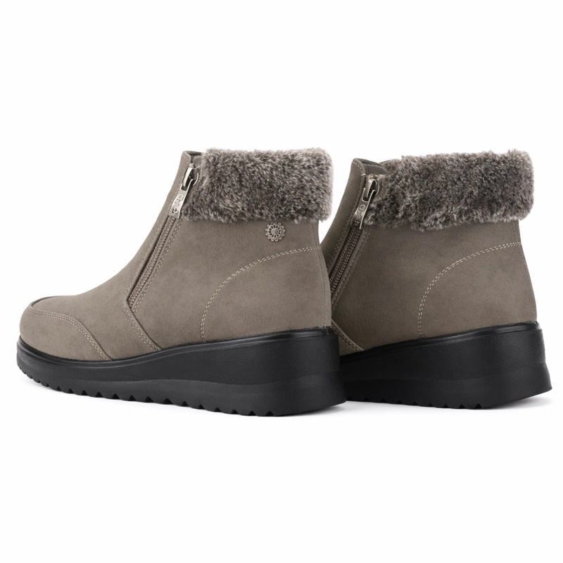 BOTIN GRIS MUJER CASUAL CHALADA RAYO - 6