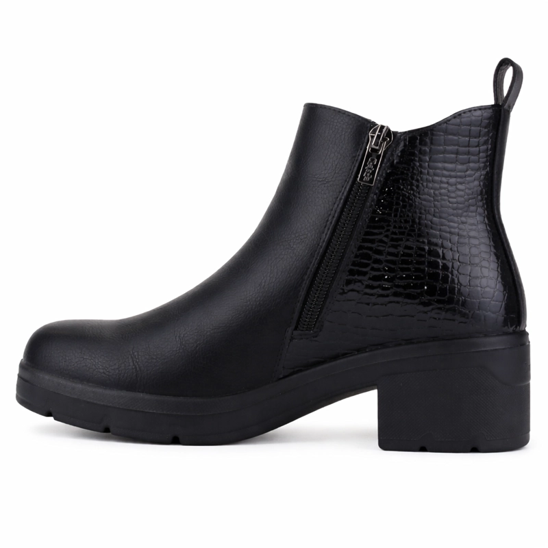 BOTIN NEGRO MUJER CASUAL CHALADA MADENA - 2