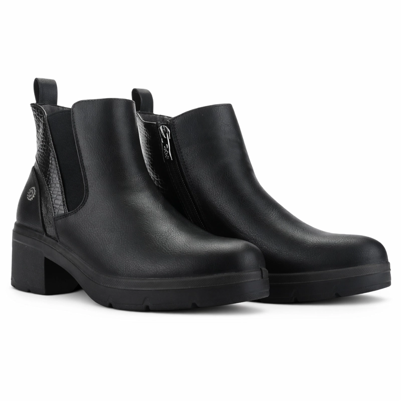 BOTIN NEGRO MUJER CASUAL CHALADA MADENA - 5