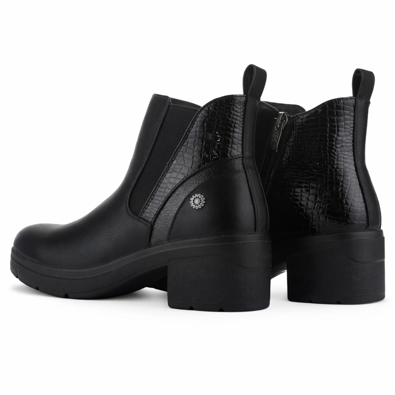 BOTIN NEGRO MUJER CASUAL CHALADA MADENA - 6