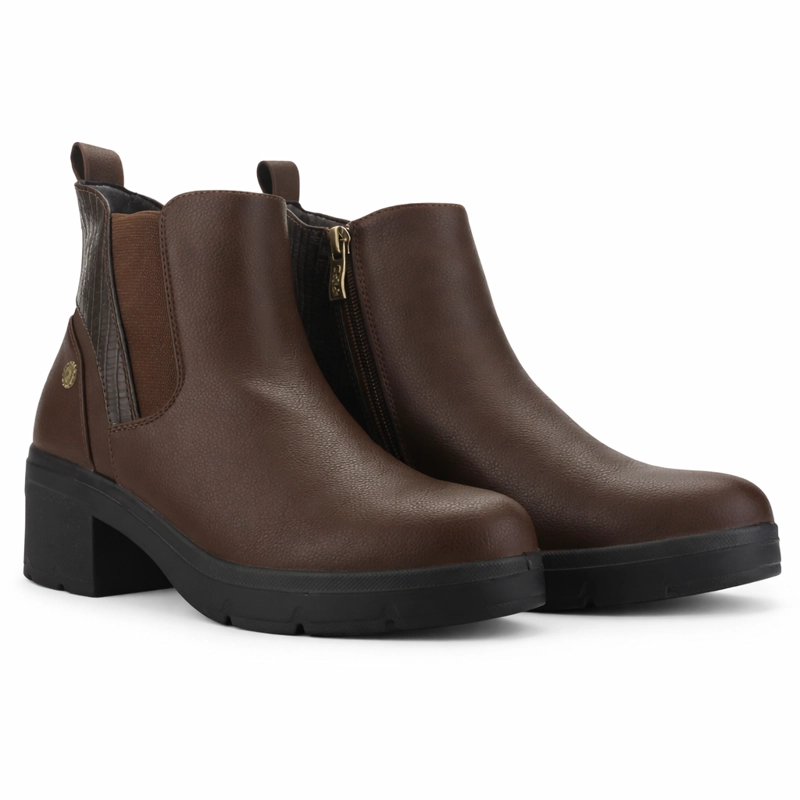 BOTIN CAFE MUJER CASUAL CHALADA MADENA - 5