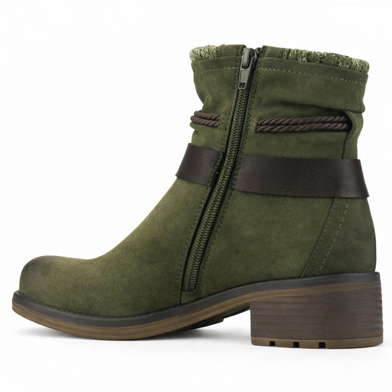 BOTIN OLIVA MUJER CASUAL CHALADA TORKE - 4