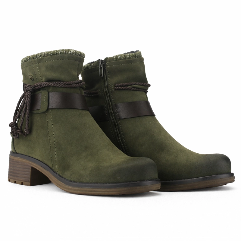 BOTIN OLIVA MUJER CASUAL CHALADA TORKE - 5