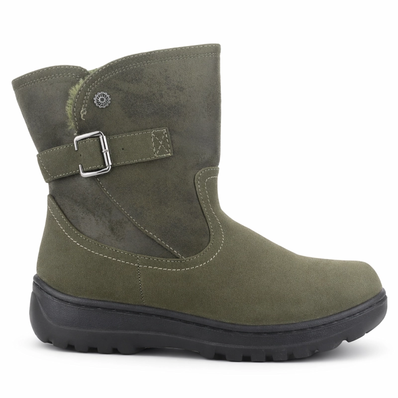 BOTIN OLIVA MUJER CASUAL CHALADA QUAL - 1
