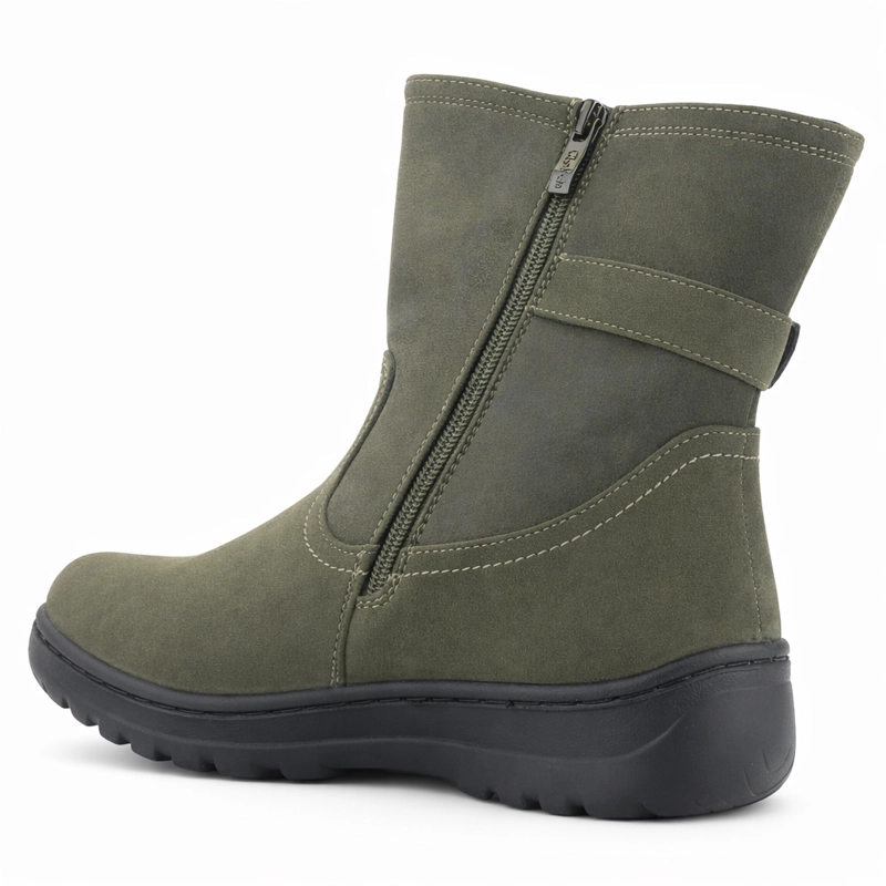 BOTIN OLIVA MUJER CASUAL CHALADA QUAL - 4