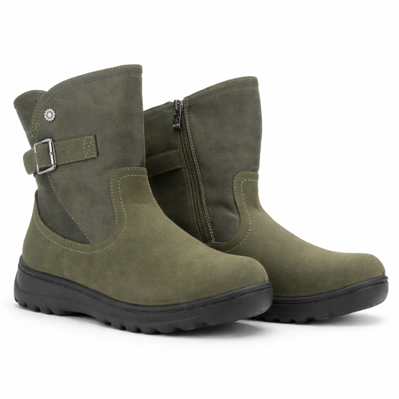 BOTIN OLIVA MUJER CASUAL CHALADA QUAL - 5