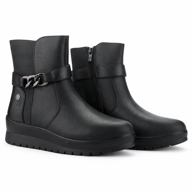 BOTIN NEGRO MUJER CASUAL CHALADA KYRIE - 4