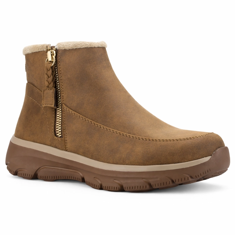 BOTIN CAMEL MUJER CASUAL CHALADA TREY - 3