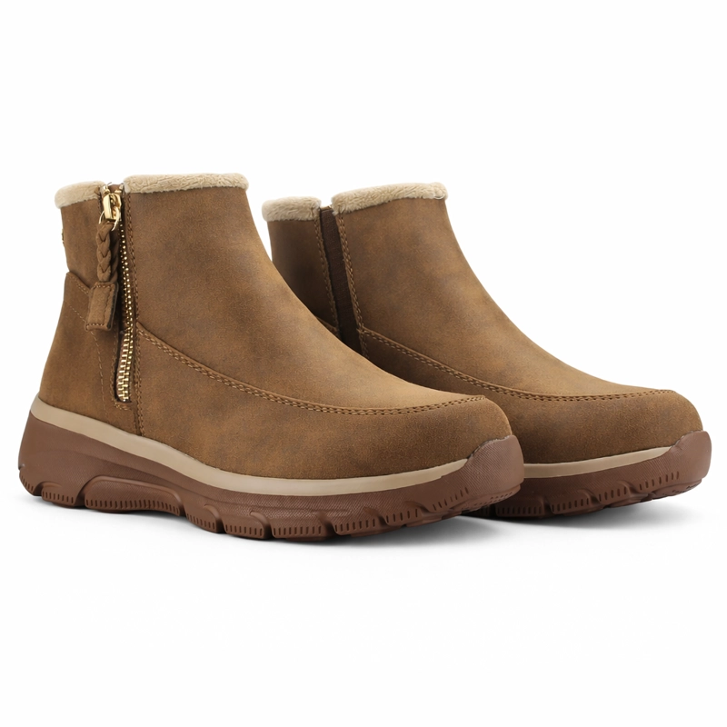 BOTIN CAMEL MUJER CASUAL CHALADA TREY - 5