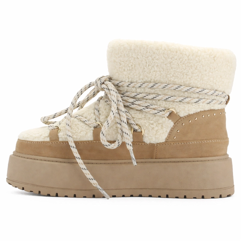 BOTIN BEIGE MUJER CASUAL CHALADA AILEN - 2