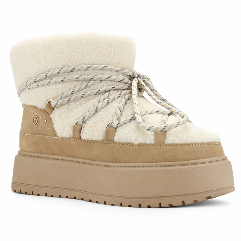 BOTIN BEIGE MUJER CASUAL CHALADA AILEN - 3