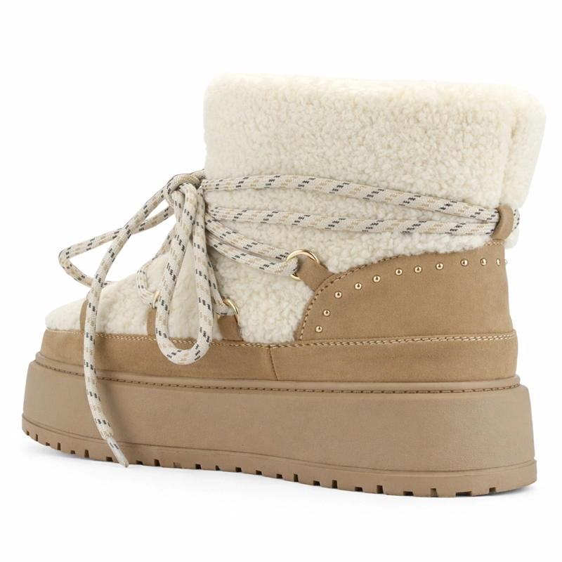 BOTIN BEIGE MUJER CASUAL CHALADA AILEN - 4
