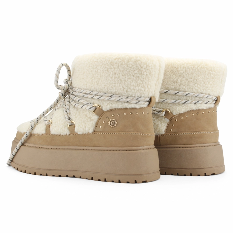 BOTIN BEIGE MUJER CASUAL CHALADA AILEN - 6