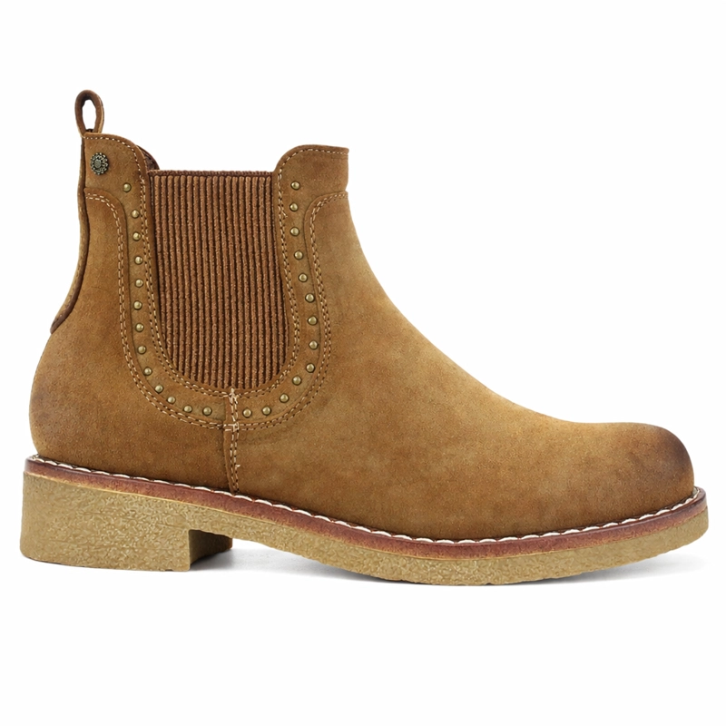 BOTIN CAFE  MUJER CASUAL CHALADA CREVA - 1