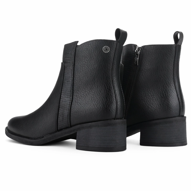 BOTIN NEGRO MUJER CASUAL CHALADA TRAFA - 6