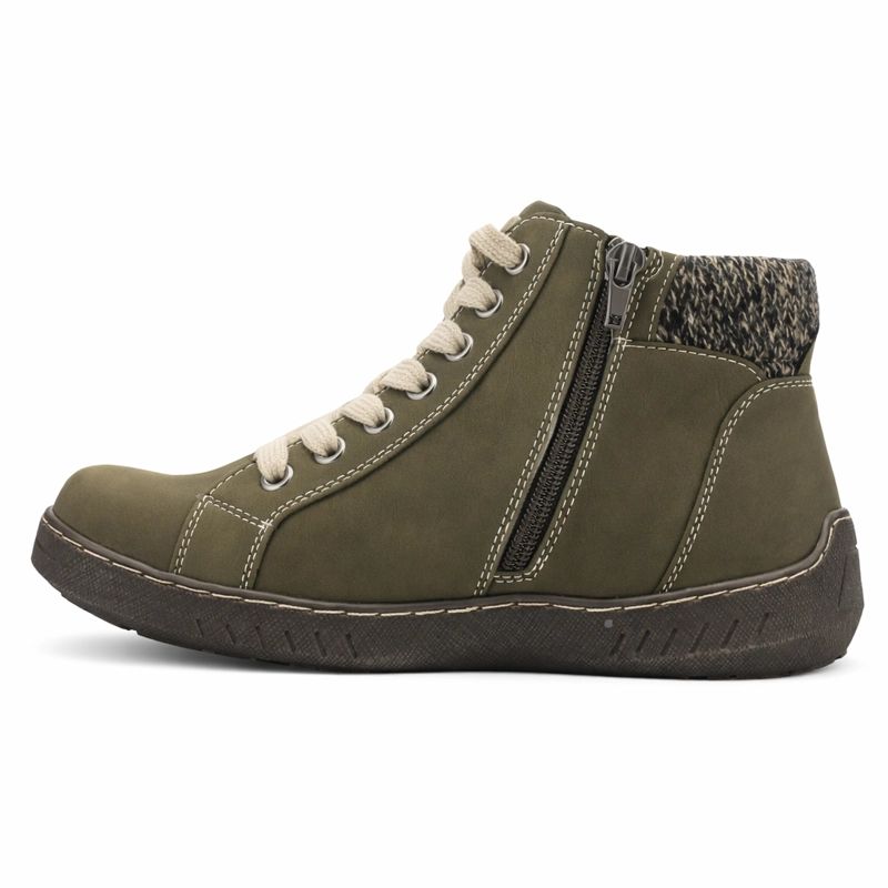 BOTIN OLIVA MUJER CASUAL CHALADA PETRA - 2