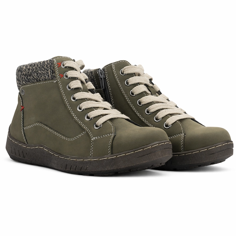 BOTIN OLIVA MUJER CASUAL CHALADA PETRA - 5