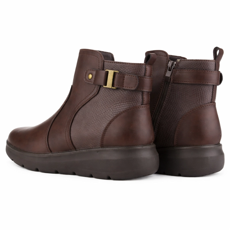 BOTIN CAFE  MUJER CASUAL CHALADA ASTRA - 6