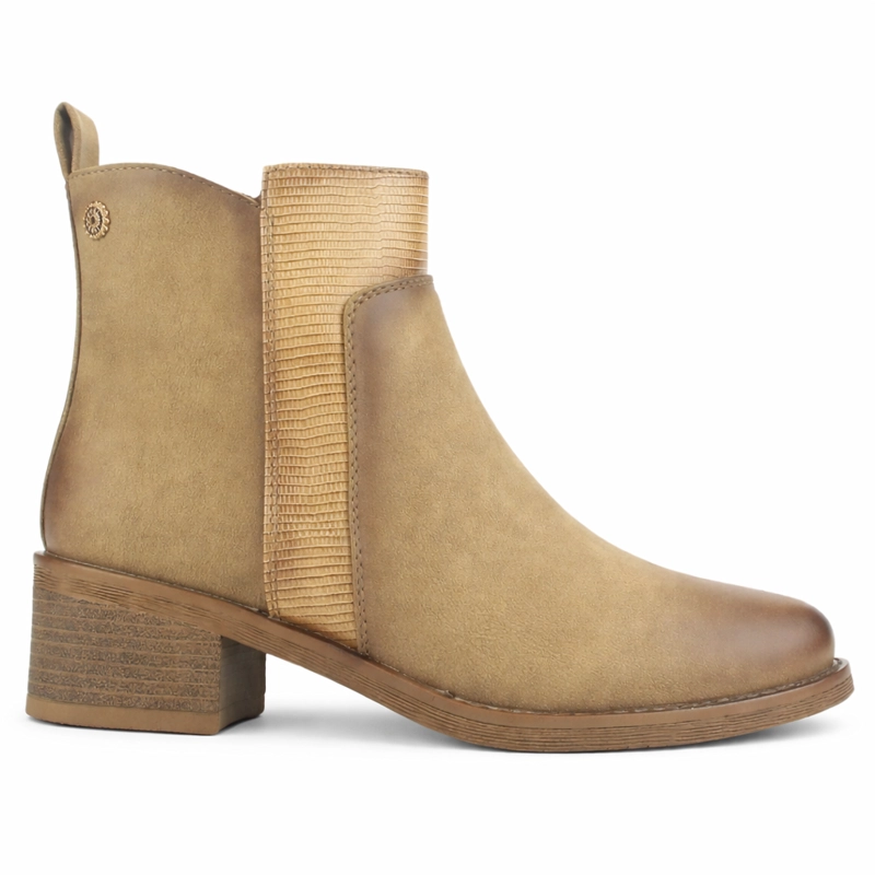 BOTIN CAMEL MUJER CASUAL CHALADA TRAFA - 1