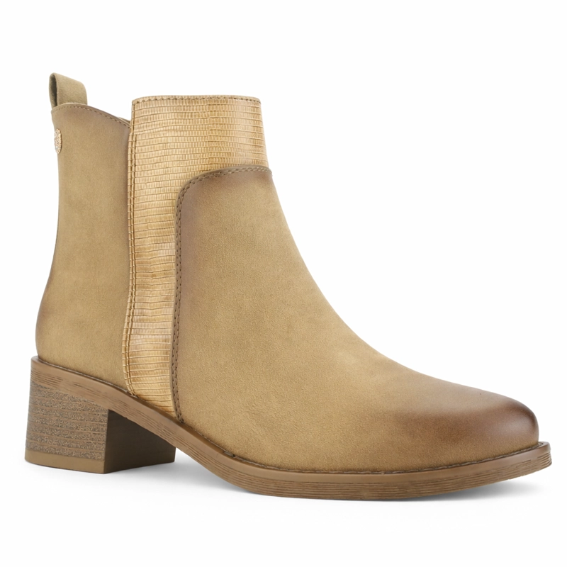BOTIN CAMEL MUJER CASUAL CHALADA TRAFA - 3