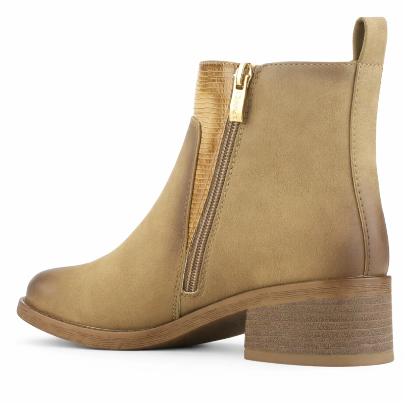 BOTIN CAMEL MUJER CASUAL CHALADA TRAFA - 4