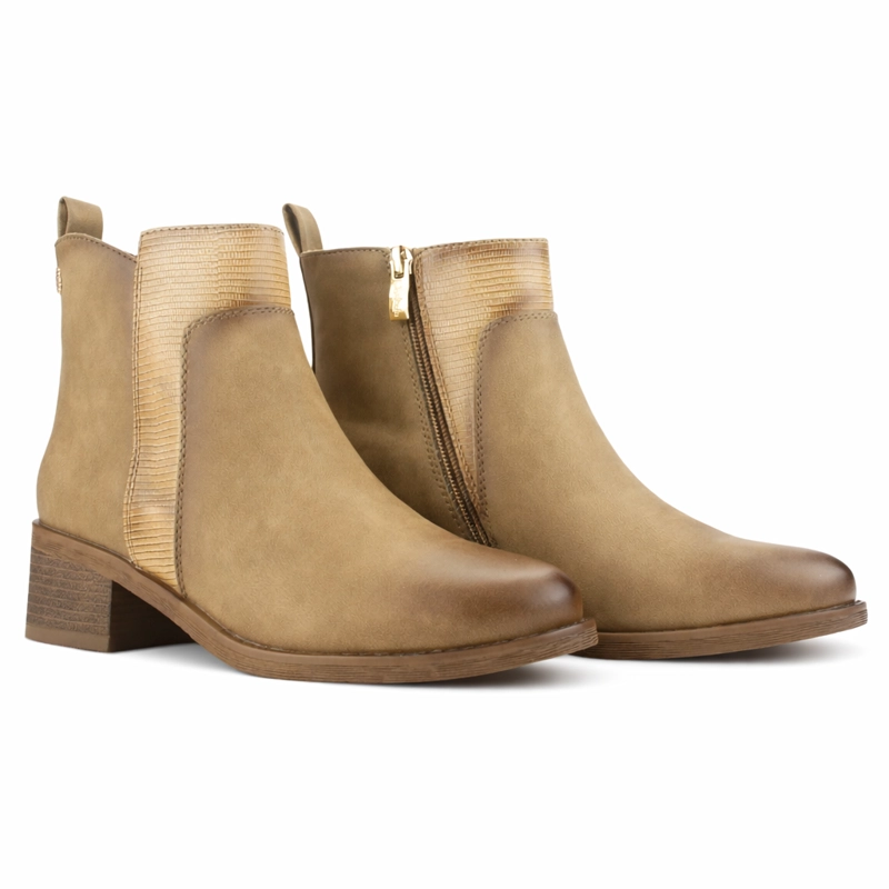 BOTIN CAMEL MUJER CASUAL CHALADA TRAFA - 5