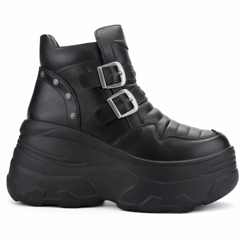 BOTIN NEGRO MUJER CASUAL CHALADA NAKE - 1