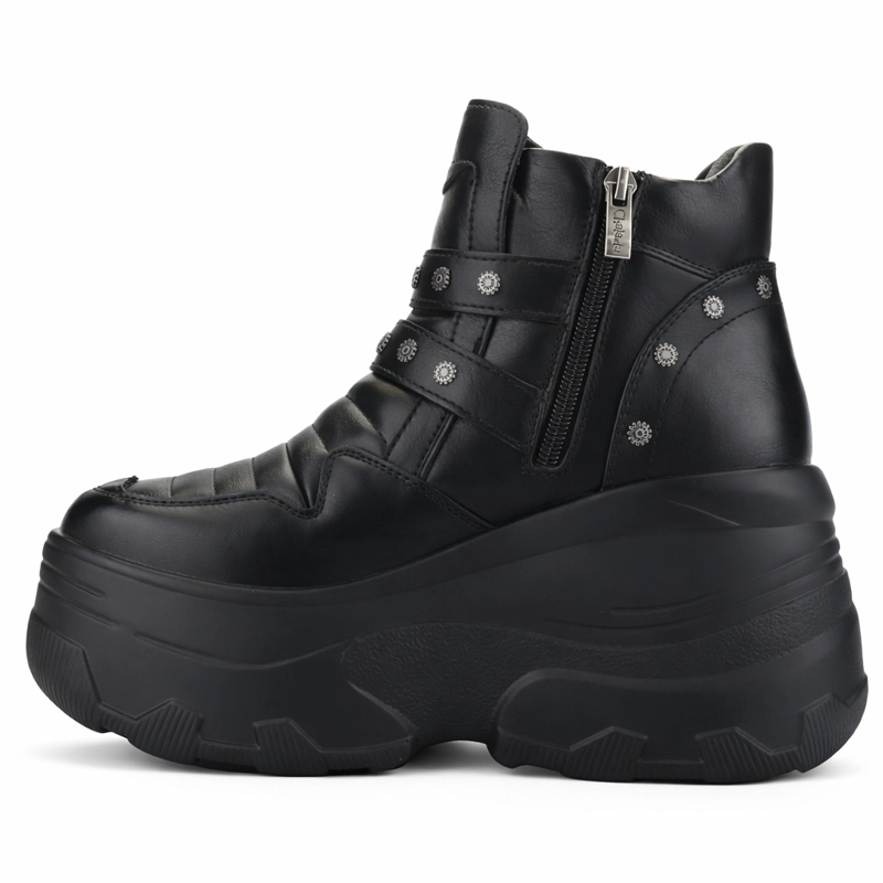 BOTIN NEGRO MUJER CASUAL CHALADA NAKE - 2