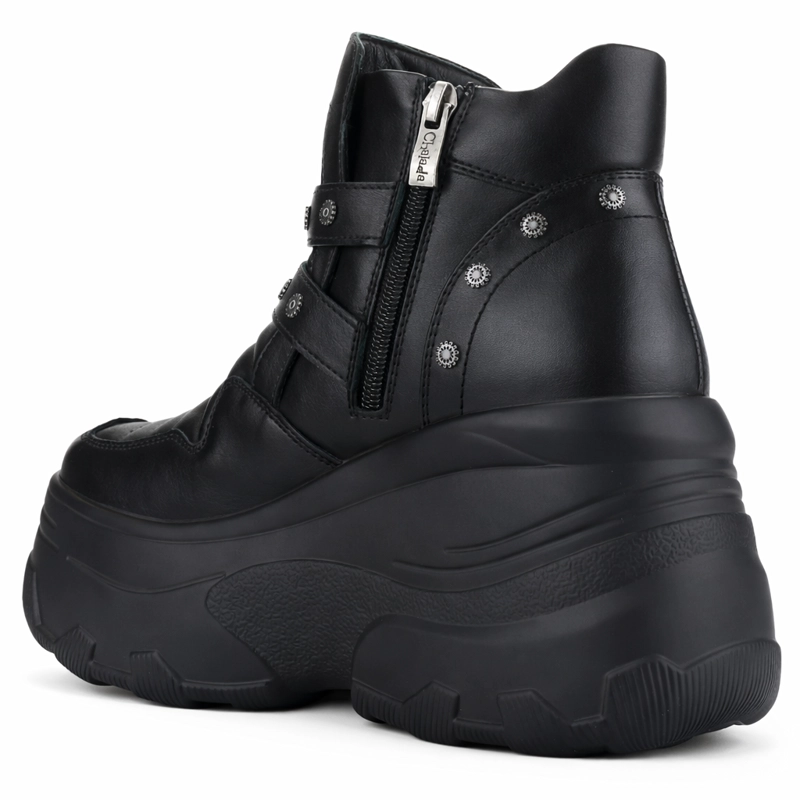 BOTIN NEGRO MUJER CASUAL CHALADA NAKE - 4