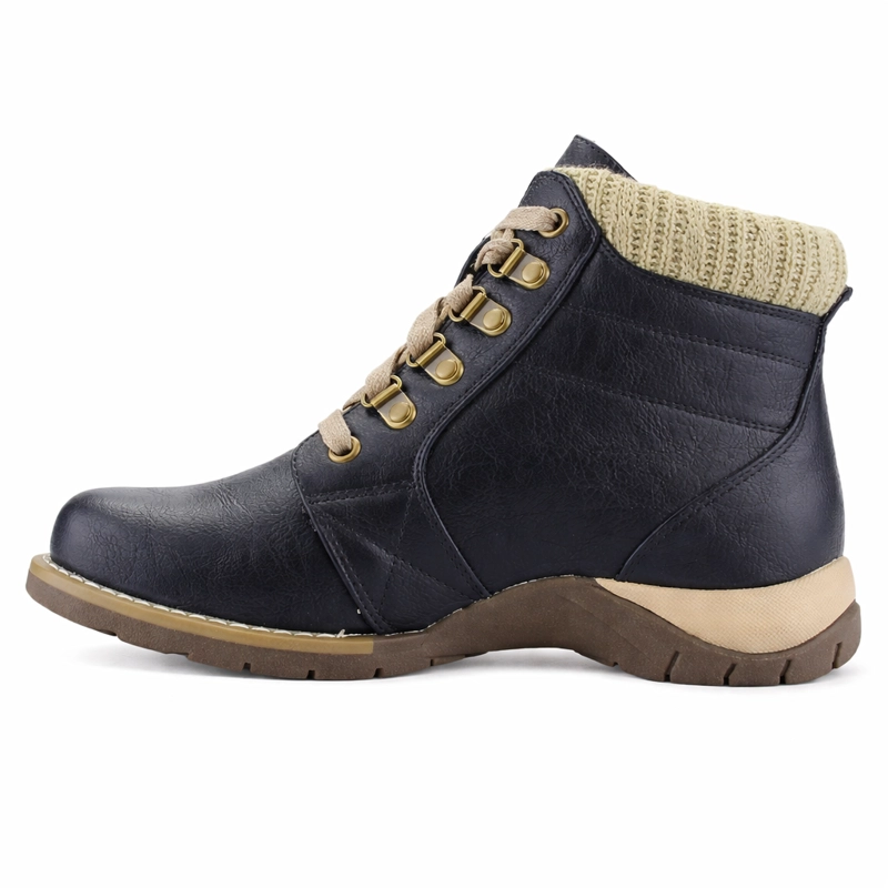 BOTIN NEGRO MUJER CASUAL CHALADA ROLO - 2