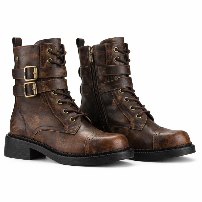 BOTIN CAFE MUJER CASUAL CHALADA BIRY - 4