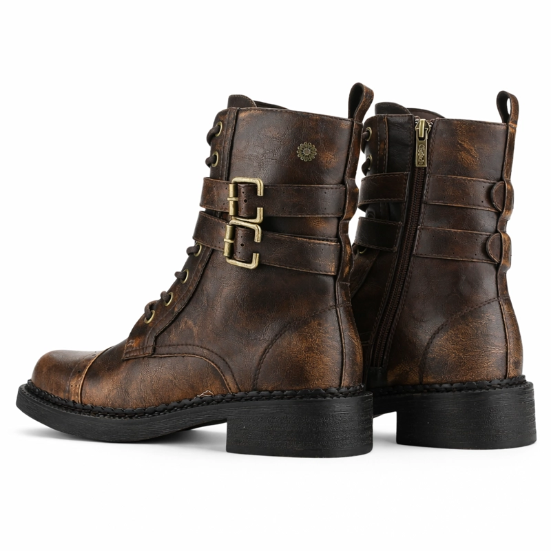 BOTIN CAFE MUJER CASUAL CHALADA BIRY - 5