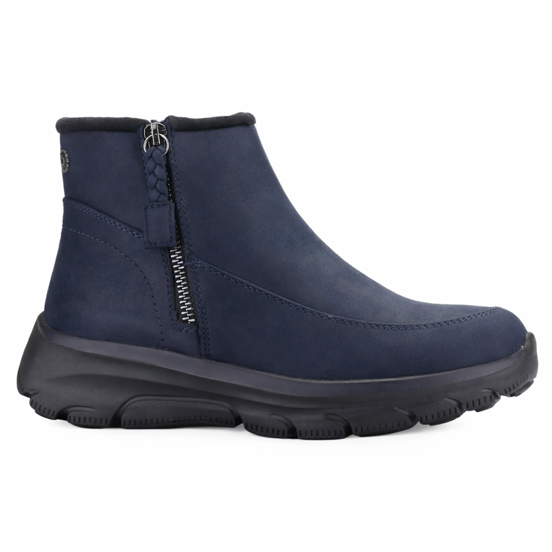 BOTIN AZUL MUJER CASUAL CHALADA TREY - 1