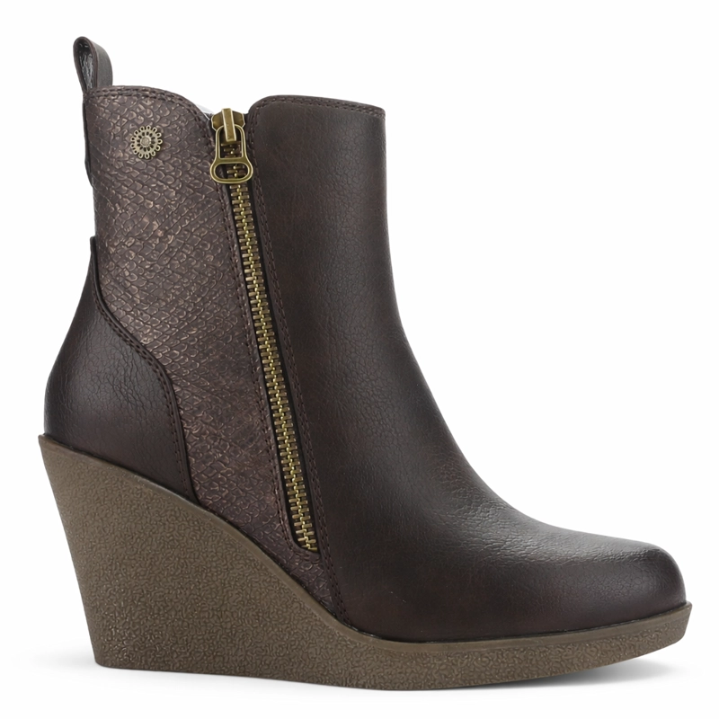BOTIN CAFE MUJER CASUAL CHALADA WEDGE - 1