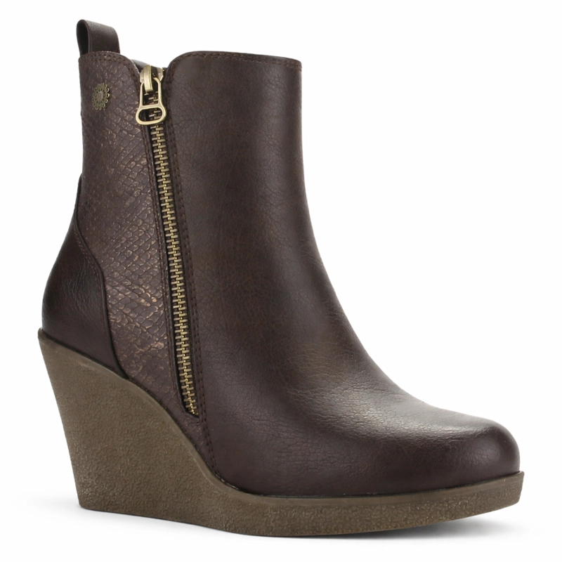 BOTIN CAFE MUJER CASUAL CHALADA WEDGE - 3