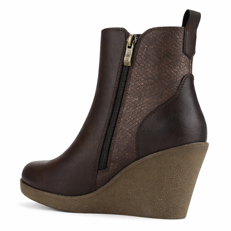 BOTIN CAFE MUJER CASUAL CHALADA WEDGE - 4