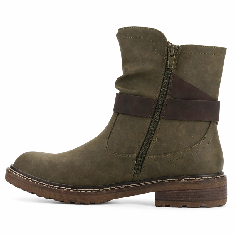 BOTIN OLIVA MUJER CASUAL CHALADA TORKE - 2