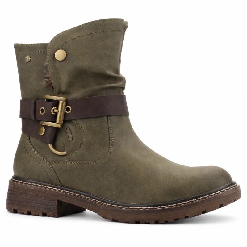 BOTIN OLIVA MUJER CASUAL CHALADA TORKE - 3