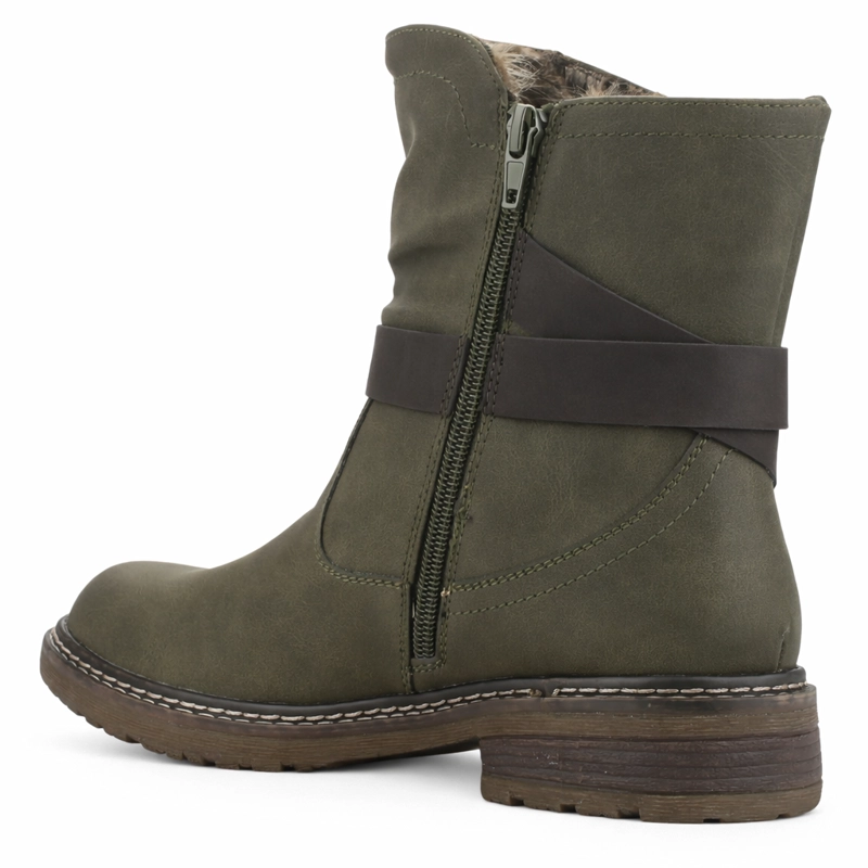 BOTIN OLIVA MUJER CASUAL CHALADA TORKE - 4