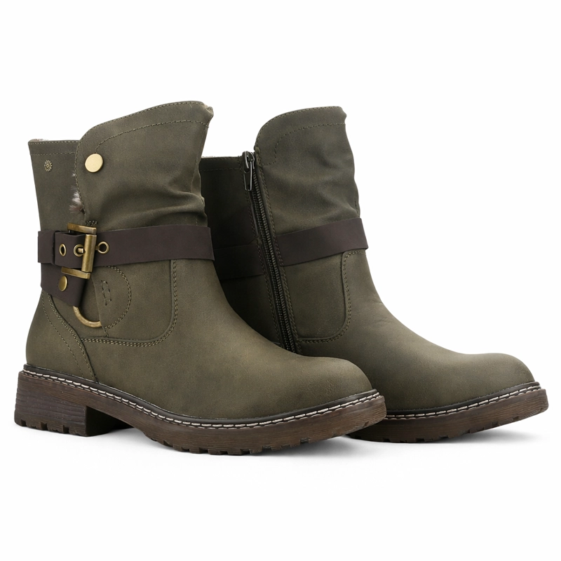 BOTIN OLIVA MUJER CASUAL CHALADA TORKE - 5