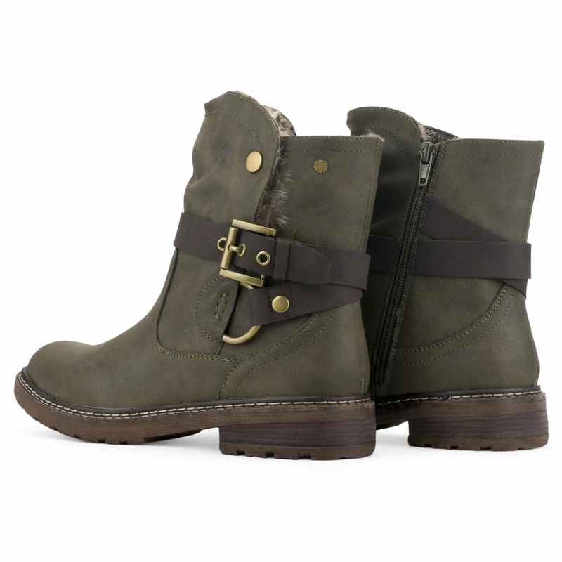 BOTIN OLIVA MUJER CASUAL CHALADA TORKE - 6