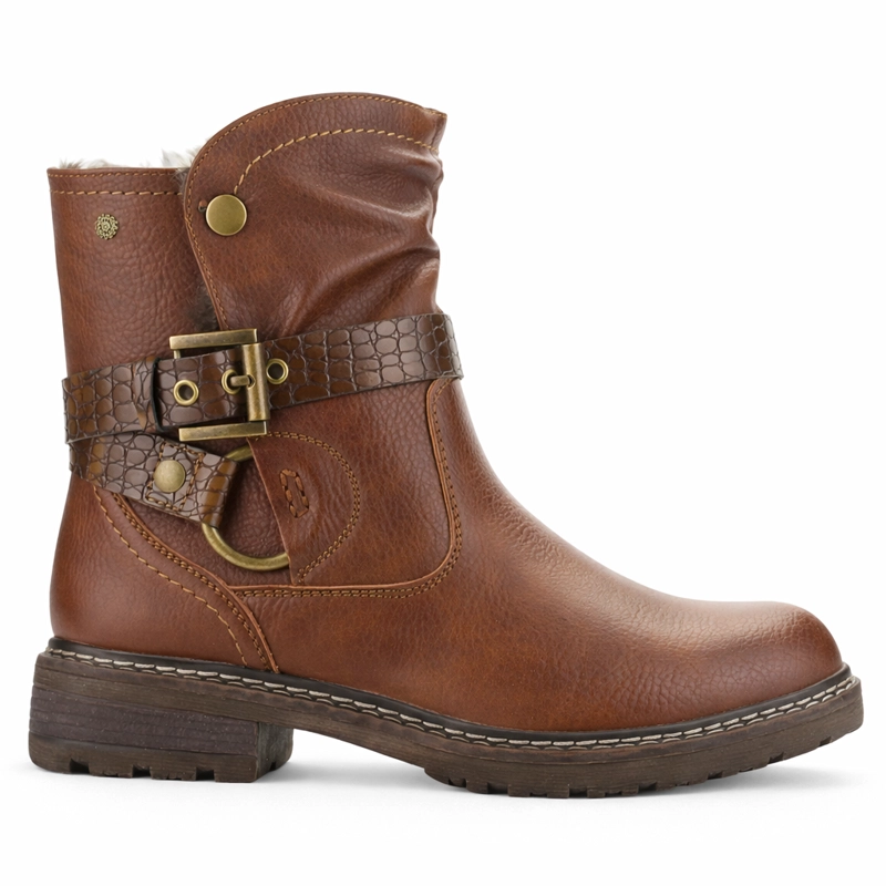 BOTIN TOSTADO MUJER CASUAL CHALADA TORKE - 1